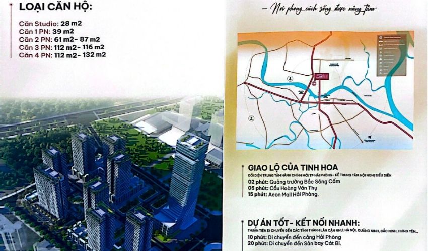 Vị trí dự án Central Point tọa lạc tại Trung tâm hành chính mới Bắc Sông Cấm