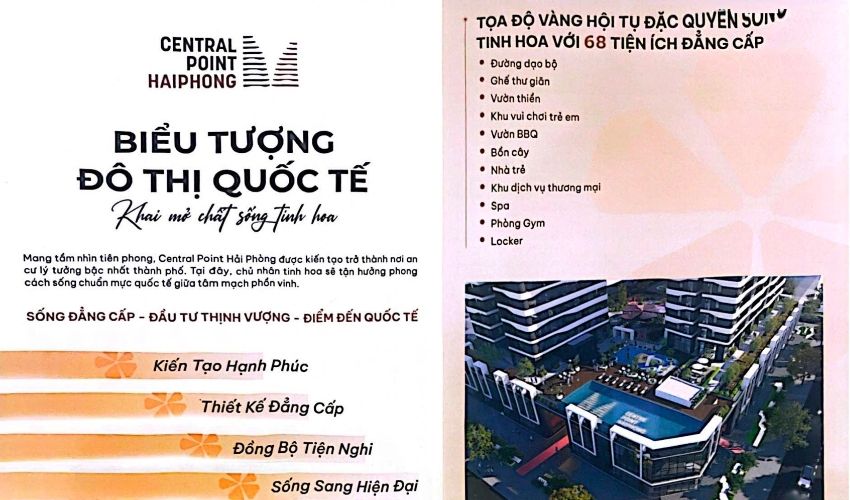 Tiện ích sống đẳng cấp trong khu căn hộ Central Point Hải Phòng